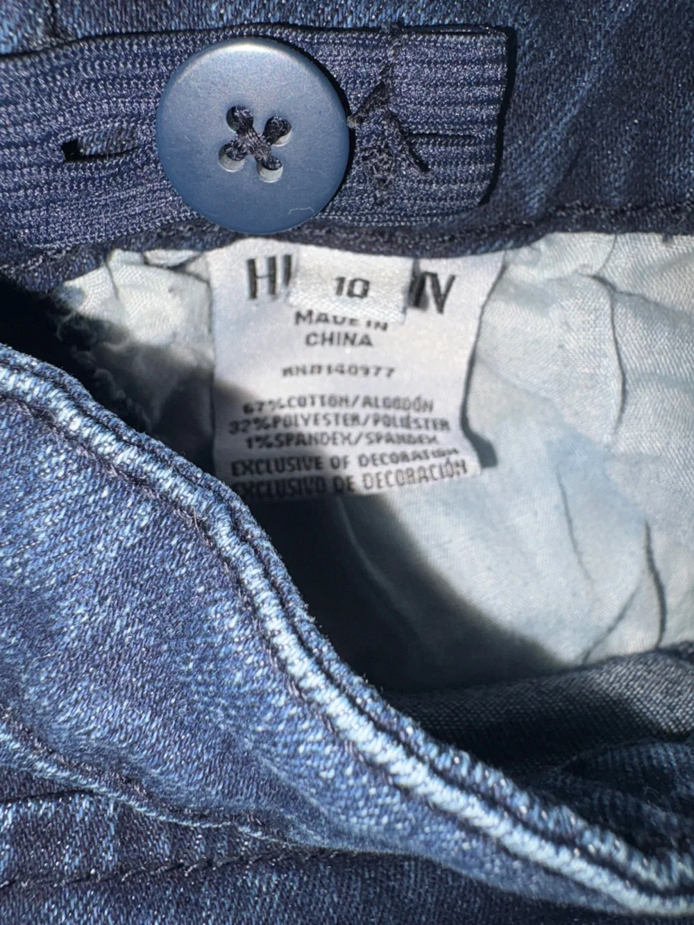 Hudson jean shorts girl's sz 10 EUC LN